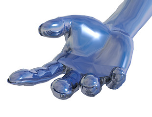 Image showing chrome metal hand