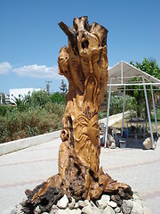 Image showing Wooden sculpture