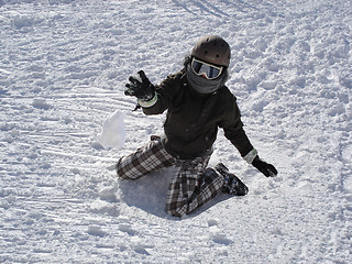 Image showing Snowball fight