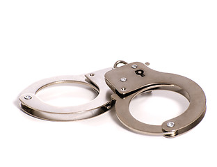 Image showing Handcuffs Shot On White