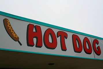 Image showing Hot Dog Sign