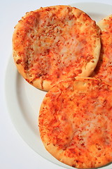 Image showing Mini Cheese Pizzas 