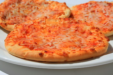 Image showing Mini Cheese Pizzas 