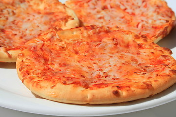 Image showing Mini Cheese Pizzas 