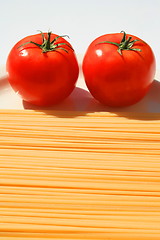 Image showing Pasta and Tomatos 