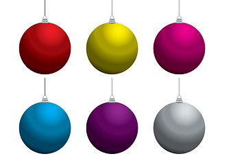 Image showing christmas balls