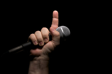 Image showing Microphone in Fist