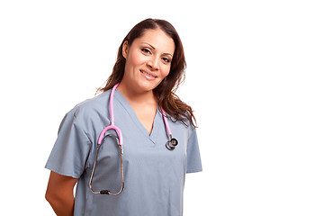 Image showing Attractive Hispanic Doctor or Nurse