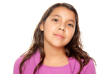 Image showing Pretty Hispanic Girl Portrait