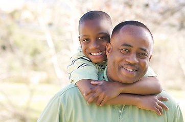 Image showing Man and Child Having Fun