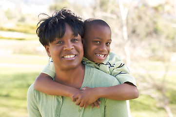 Image showing Happy Woman and Child