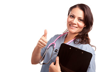 Image showing Attractive Hispanic Doctor or Nurse