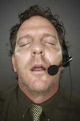 Image showing Businessman Sleeps