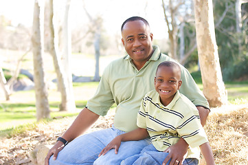 Image showing Man and Child Having Fun