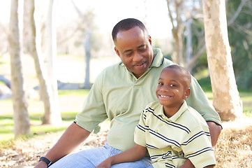 Image showing Man and Child Having Fun