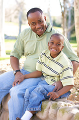 Image showing Man and Child Having Fun