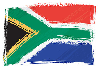 Image showing Grunge South Africa flag