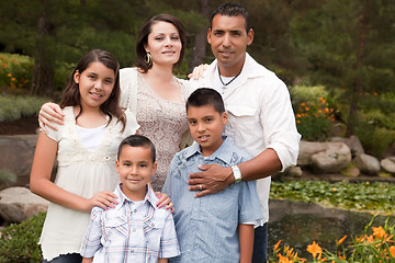 Image showing Happy Hispanic Family In the Park