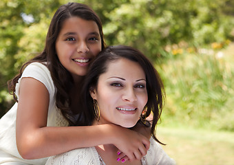 Image showing Mother and Daughter in the Park