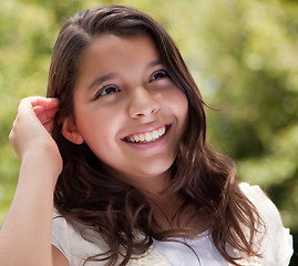 Image showing Cute Happy Girl in the Park