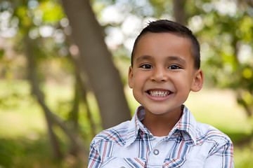 Image showing Handsome Young Boy in the Park