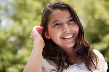 Image showing Cute Happy Girl in the Park