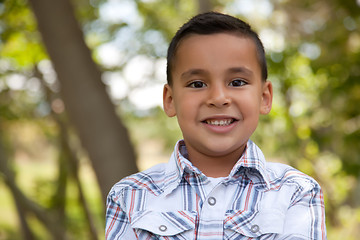 Image showing Handsome Young Boy in the Park