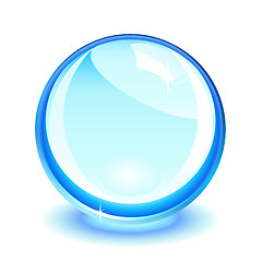 Image showing Blue crystal ball