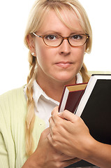 Image showing Attractive Student Carrying Her Books