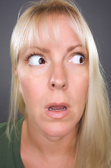Image showing Shocked Blond Woman