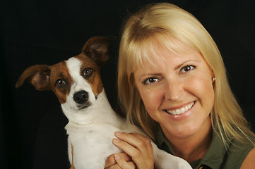 Image showing Attractive Woman & JRT