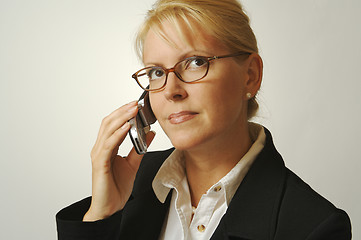 Image showing Businesswoman Using Cell Phone