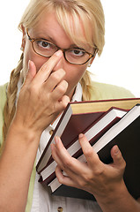 Image showing Attractive Student Carrying Her Books