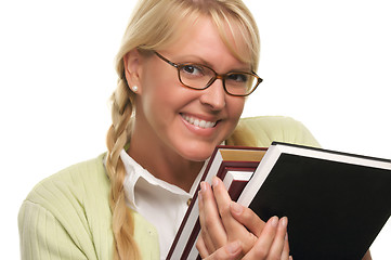 Image showing Attractive Student Carrying Her Books