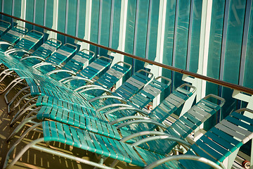 Image showing Cruise Ship Lounge Chairs Abstract