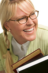 Image showing Attractive Student Carrying Her Books