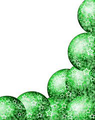 Image showing Christmas Green Corner Frame