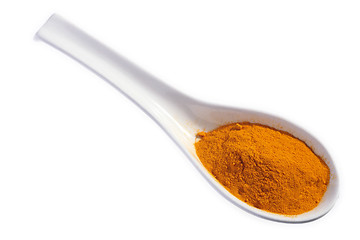 Image showing turmeric powder on a spoon