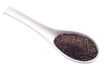 Image showing Crushed black pepper