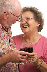 Image showing Happy Senior Couple Toasting