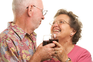 Image showing Happy Senior Couple Toasting