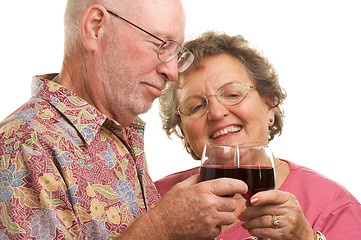 Image showing Happy Senior Couple Toasting