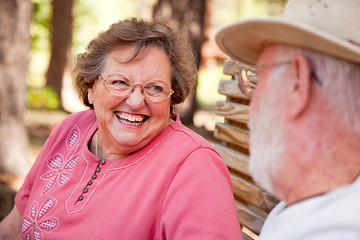 Image showing Loving Senior Couple Outdoors