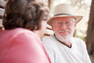 Image showing Loving Senior Couple Outdoors