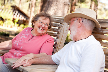 Image showing Loving Senior Couple Outdoors