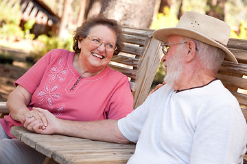 Image showing Loving Senior Couple Outdoors