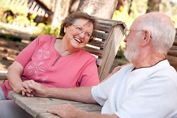 Image showing Loving Senior Couple Outdoors