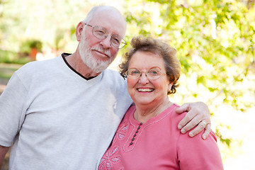 Image showing Loving Senior Couple Outdoors