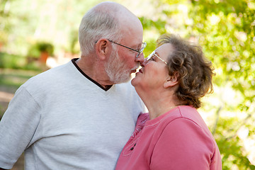 Image showing Loving Senior Couple Outdoors