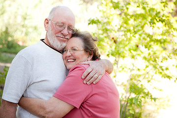 Image showing Loving Senior Couple Outdoors